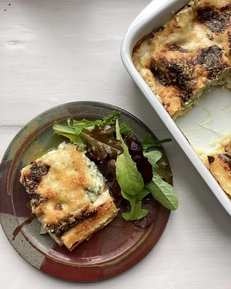 An Inspired Recipe for Lasagna with Courgette and A Trio of Cheeses